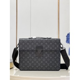 S Lock Briefcase Black and...