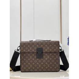 S Lock Briefcase Brown...