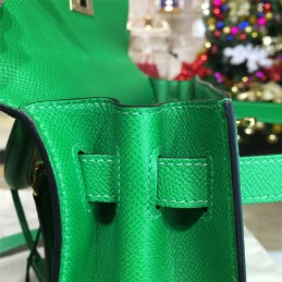 Green Kelly 28 Gold Hardware Bag
