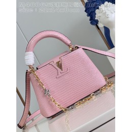 Capucines Mini Pink Lizard...