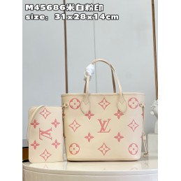 Neverfull MM Cream and Pink...