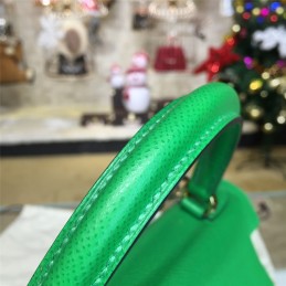 Green Kelly 28 Gold Hardware Bag