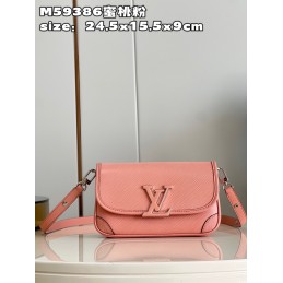 Buci Peach Pink Epi Leather