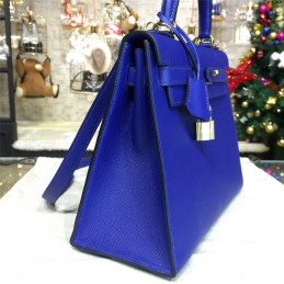Cobalt Blue Kelly 28 Gold Hardware Bag