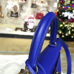 Cobalt Blue Kelly 28 Gold Hardware Bag