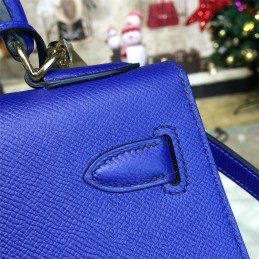 Cobalt Blue Kelly 28 Gold Hardware Bag