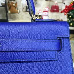 Cobalt Blue Kelly 28 Gold Hardware Bag