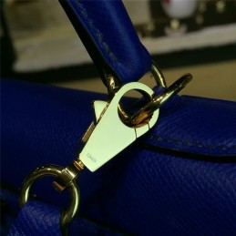 Cobalt Blue Kelly 28 Gold Hardware Bag