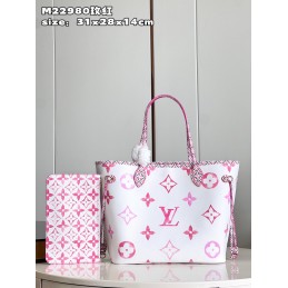 Neverfull MM White and Pink...