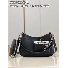 Marellini Black Epi Leather