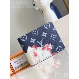 Wallet Navy Floral Monogram...