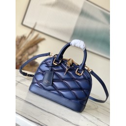 Alma BB Navy Quilted Lambskin