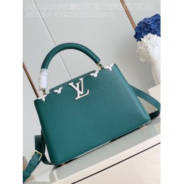 Capucines MM Teal Taurillon...