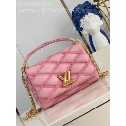Go-14 MM Pink Quilted Lambskin