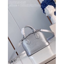 Nano Alma Silver Epi Leather