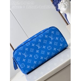 Dopp Kit Blue Printed Canvas