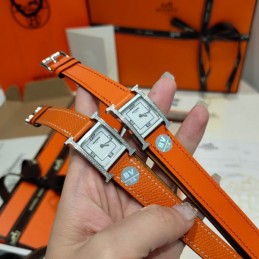 Orange Double Tour Leather...