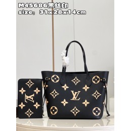 Neverfull MM Tote Black and...