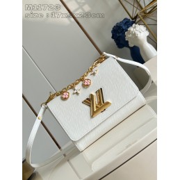 Twist MM White Epi Leather...