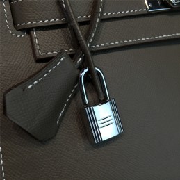 Taupe Gray Kelly 28 Palladium Hardware Bag