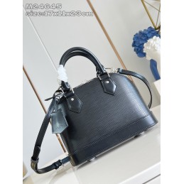 Alma BB Black Epi Leather