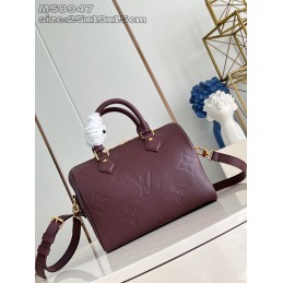 Speedy 25 Burgundy Monogram...