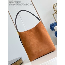 Low Key Hobo MM Caramel Suede