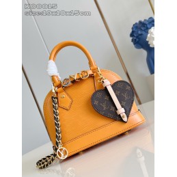 Alma Mini AndI Amber and Brown Monogram Canvas