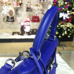 Royal Blue Kelly 28 Palladium Hardware Bag