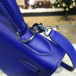Royal Blue Kelly 28 Palladium Hardware Bag