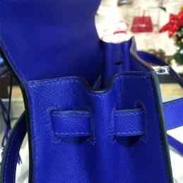 Royal Blue Kelly 28 Palladium Hardware Bag