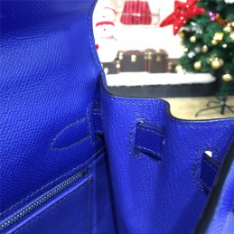 Royal Blue Kelly 28 Palladium Hardware Bag