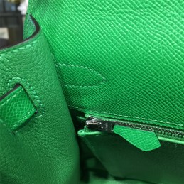 Emerald Green Kelly 28 Palladium Hardware Bag