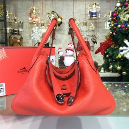 Coral Orange Lindy 30 Bag