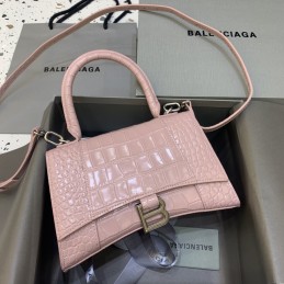 Hourglass Small Cocodrile Pink