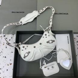 Le Cagole Flap Small White