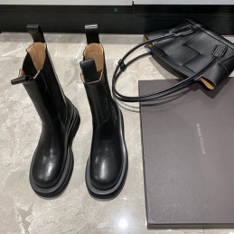 Lug Sole Ankle Boots -...