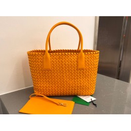 Cabat - Orange Woven Leather