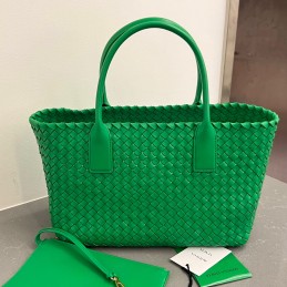 Cabat - Green Woven Leather