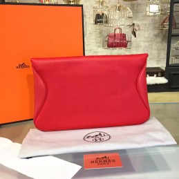 Red Tan Clutch Bag