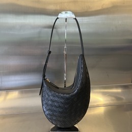 Small Drop - Black Intrecciato