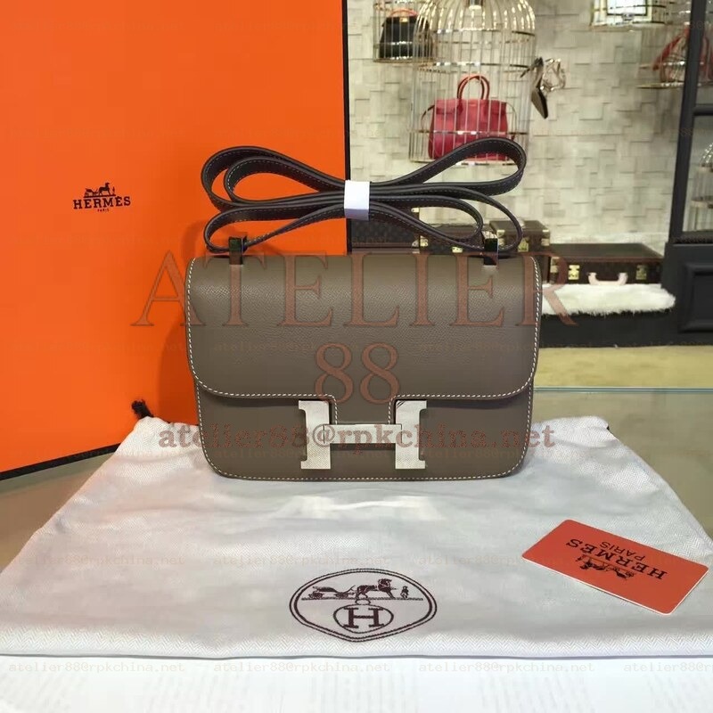 Taupe Constance 24 Palladium Hardware Bag