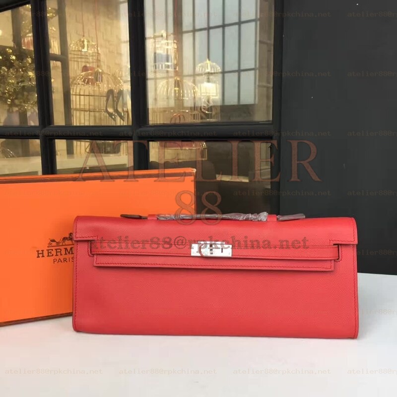Red Clutch Kelly Cut Bag