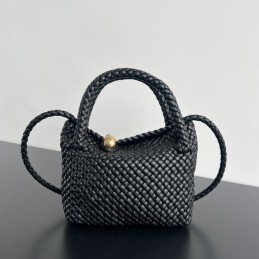 BV Mini Tosca - Black Woven...