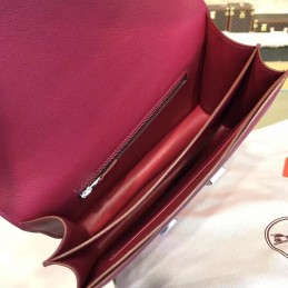 Burgundy Constance 24 Palladium Hardware Bag