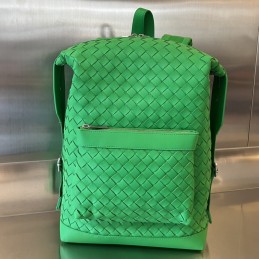 Leather backpack - Green...