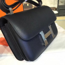 Black Constance 24 Palladium Hardware Bag