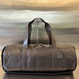 Gym Bag - Taupe Smooth Leather