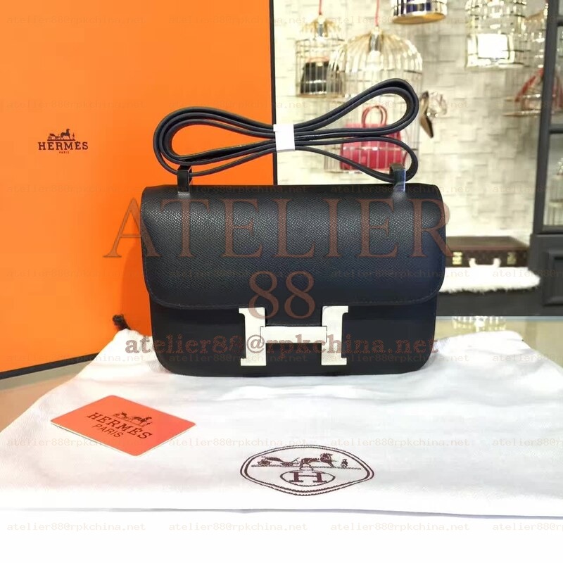 Black Constance 24 Palladium Hardware Bag