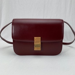 Box Bag - Burgundy Smooth...